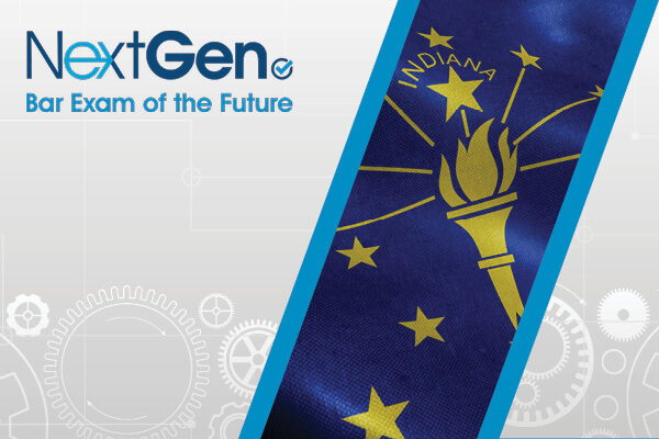 Image featuring Indiana state flag and NextGen Logo